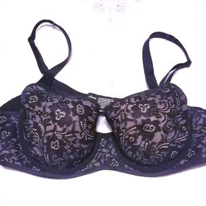 Soma Enticing Lift Full Coverage Bra Sz 38B Black